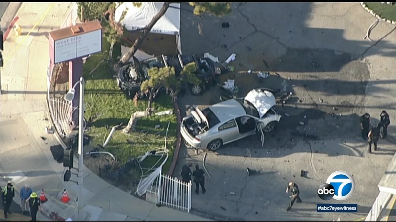 Innocent Driver Killed In Crash Involving Suspected Street Racers In West Hills Police Say Abc7 Los Angeles