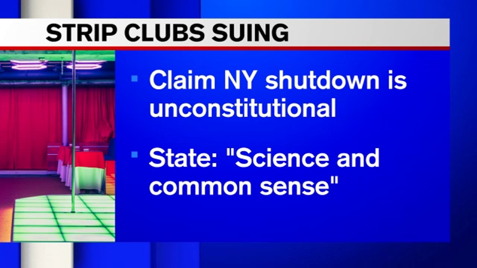 NYC strip clubs sue New York state over COVID shutdown ABC7 New York