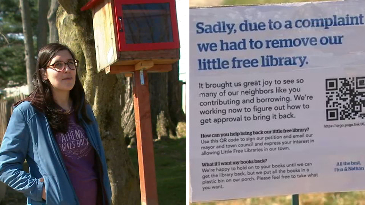 Woman forced to take down free library on front lawn