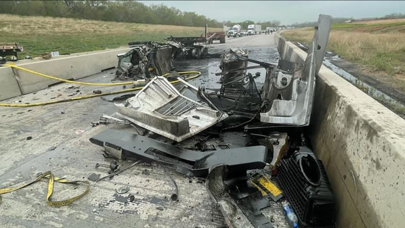 Traffic crash 1 hospitalized after fiery I10 crash in Waller County