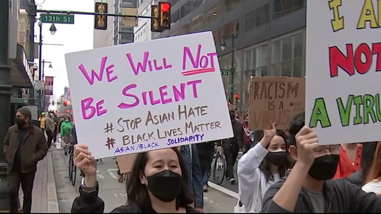 Community gathers to denounce hateful, racist speech in Chinatown
