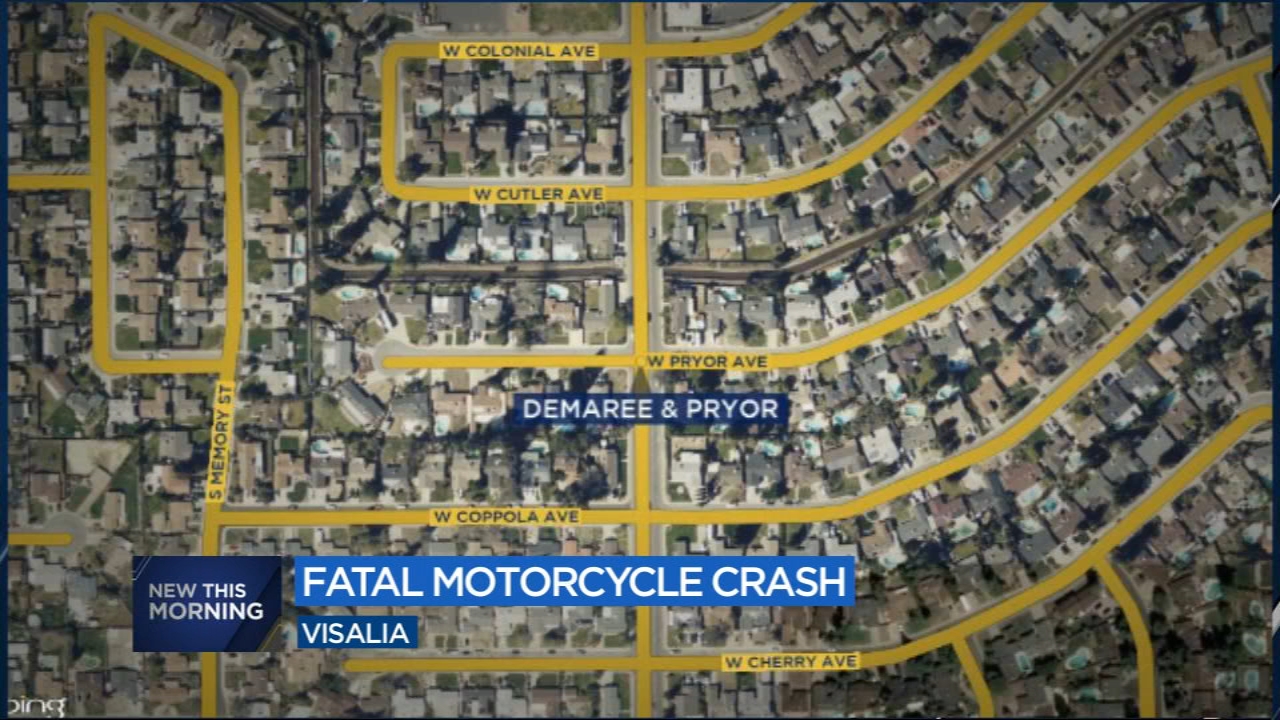 Motorcycle rider killed after 2 crashes in Visalia