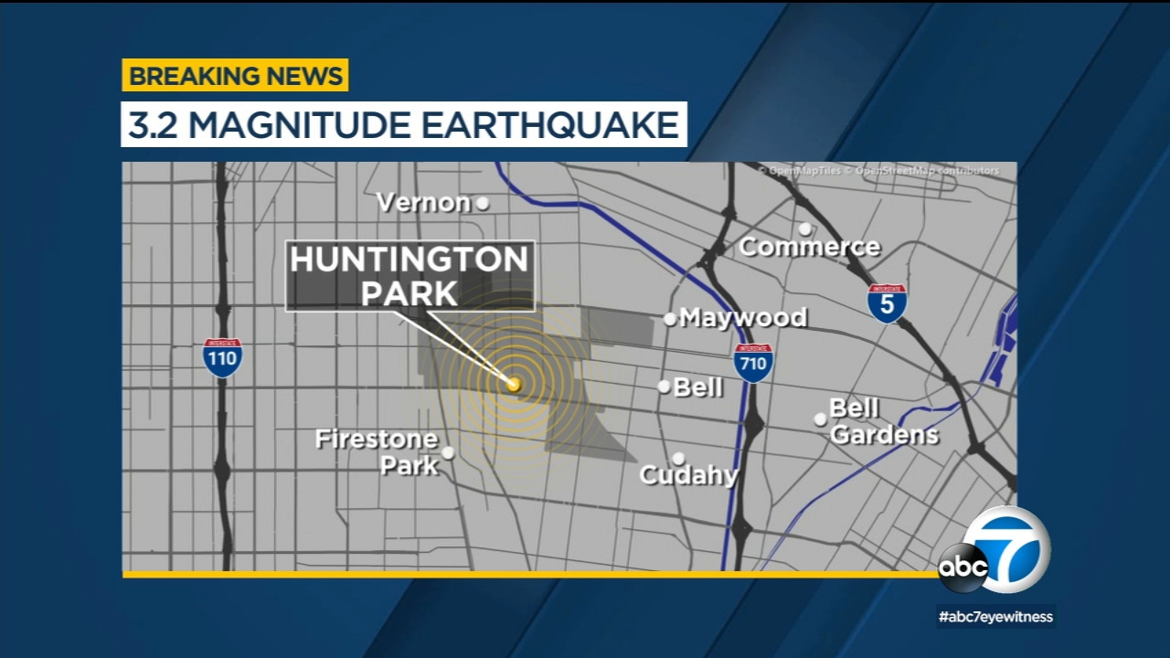3 2 Magnitude Earthquake Hits Near Huntington Park Abc7 Los Angeles