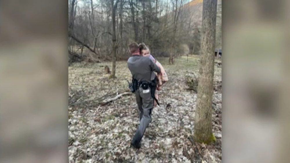 Trooper rescues missing 2-year-old from stream