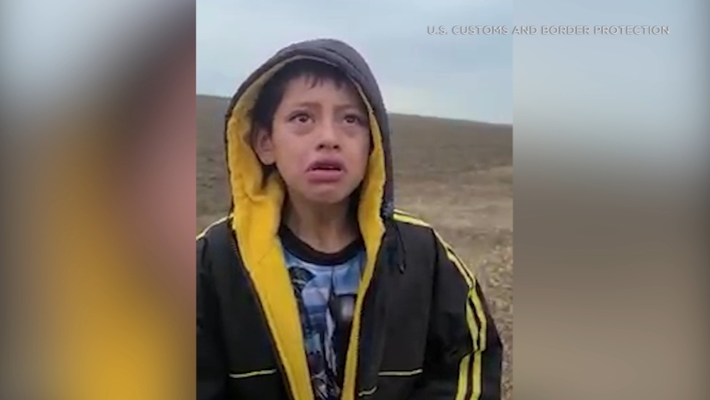Boy rescued after he's found alone near Mexico border