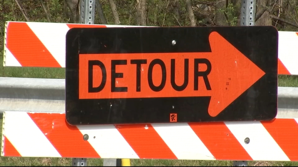 Large sinkhole closes major road in Plymouth Township
