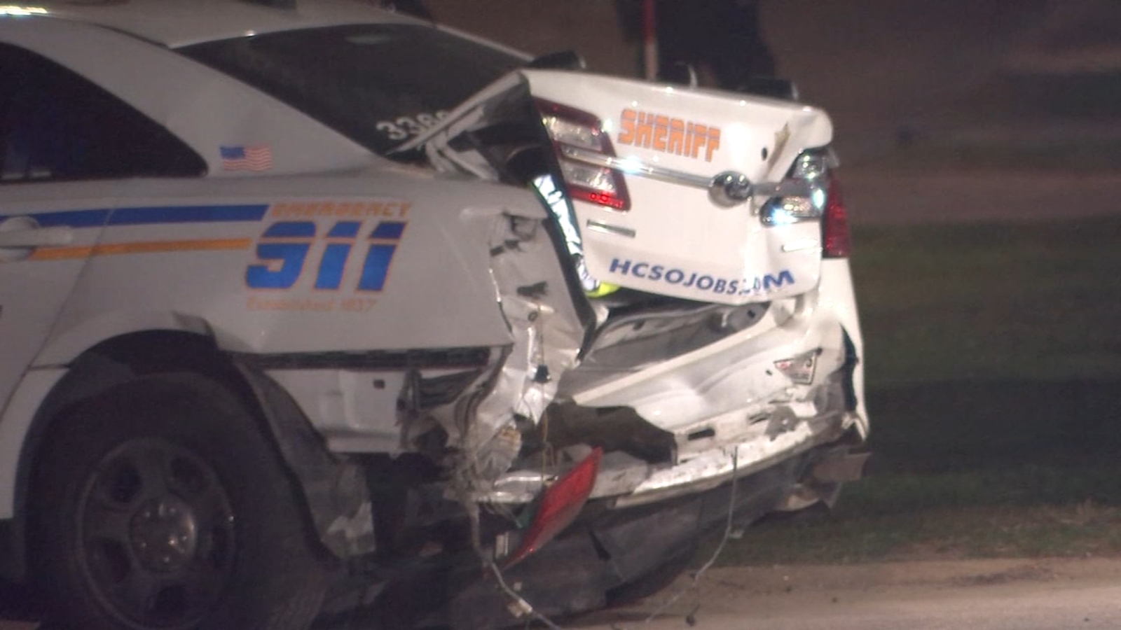 Harris County sheriff's deputy injured in 1 of 3 crashes involving law