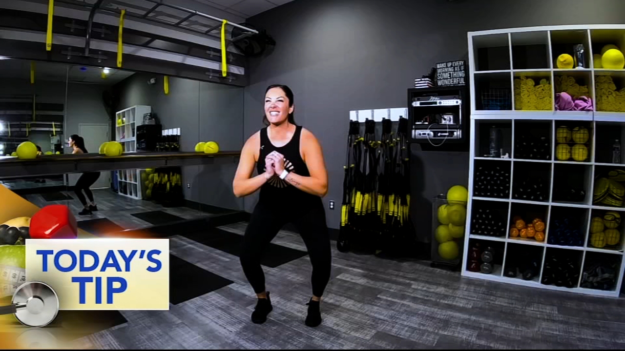 Pulsing squats with press outs - Today's Tip