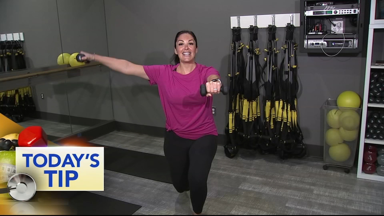 Lunge with lateral arm lift - Today's Tip