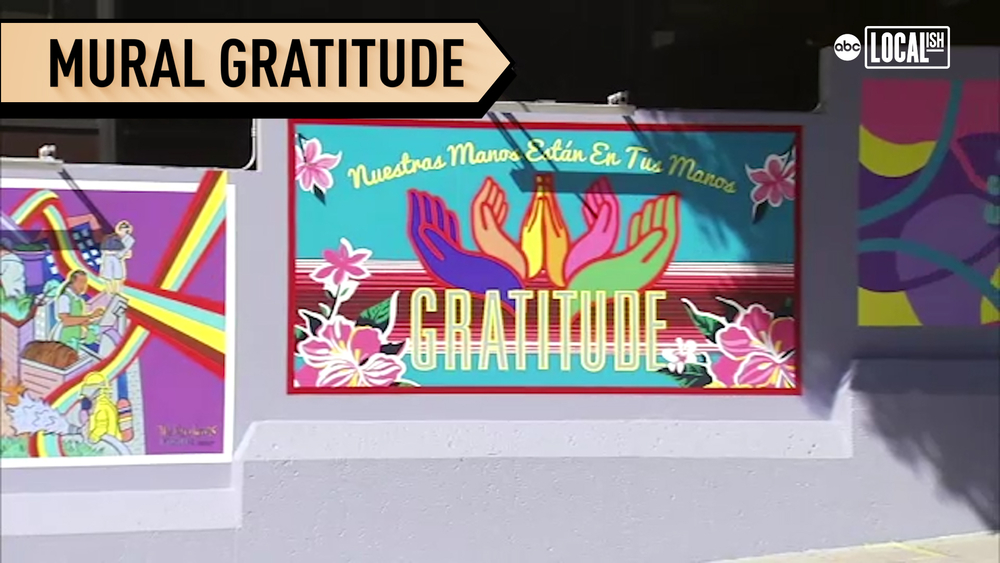 Mural honors essential workers