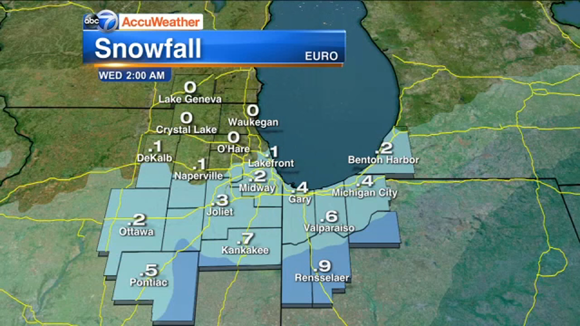 Chicago Weather Snow In Forecast Tuesday As Temps Crash Freeze Warning Issued Abc7 Chicago