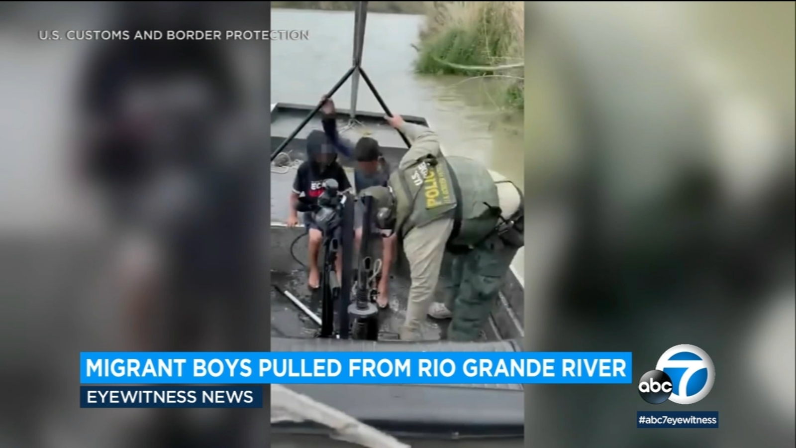 Migrant boys, 7 and 13, rescued from Rio Grande by Border Patrol - ABC7 ...