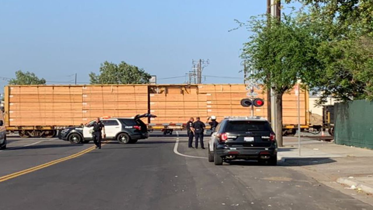 Pedestrian killed by train in downtown Fresno