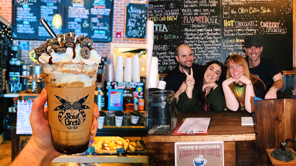 Have your cup of joe with a side of good vibes at this coffee shop
