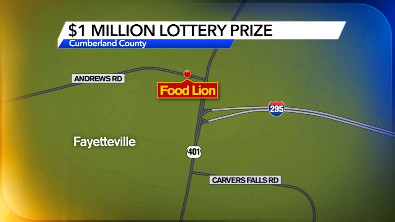 North Carolina man wins $1 million lottery prize on his way to work