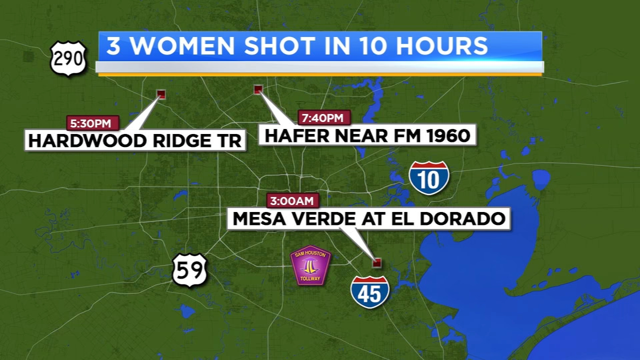 Houston Crime 3 Women Shot In 10 Hours In City And Harris County Abc13 Houston