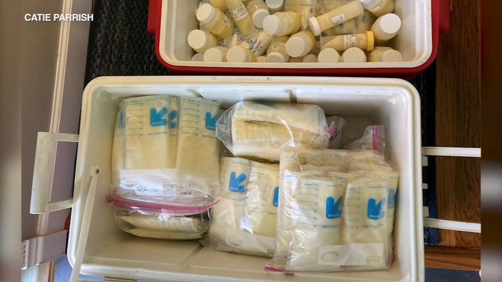 Mother donates breast milk to help family in NICU