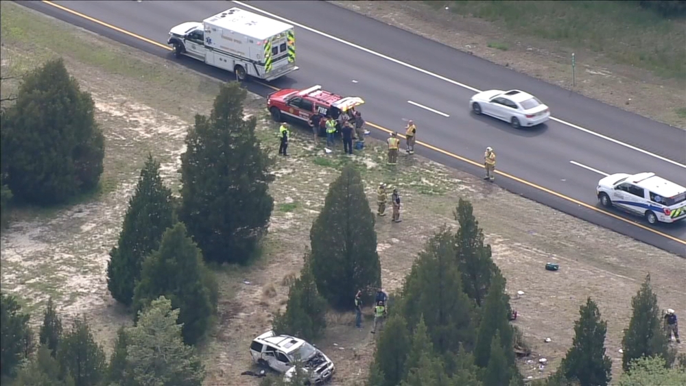 Crews respond to multi-car crash on Garden State Parkway in Cape May County
