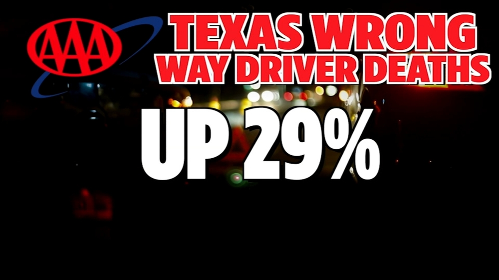 Wrong-way crash deaths in Texas have increased 29%