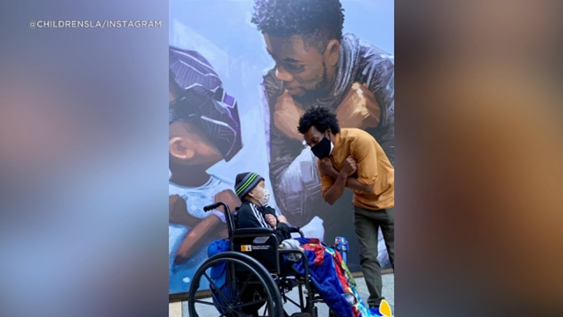 Chadwick Boseman 'Black Panther' mural finds home at CHLA