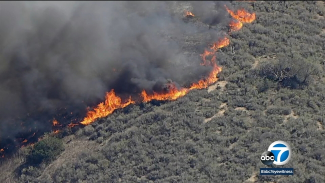 Antelope Valley Fire Today Firefighters Battling 450 Acre Blaze Dubbed Pine Fire In Llano Abc7 Los Angeles