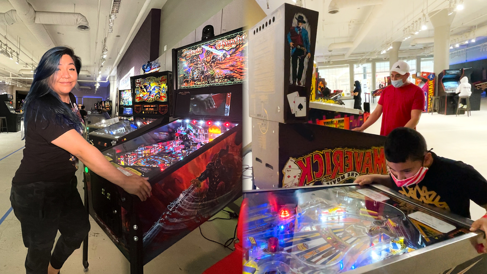 Play vintage pinball games at Long Island mall