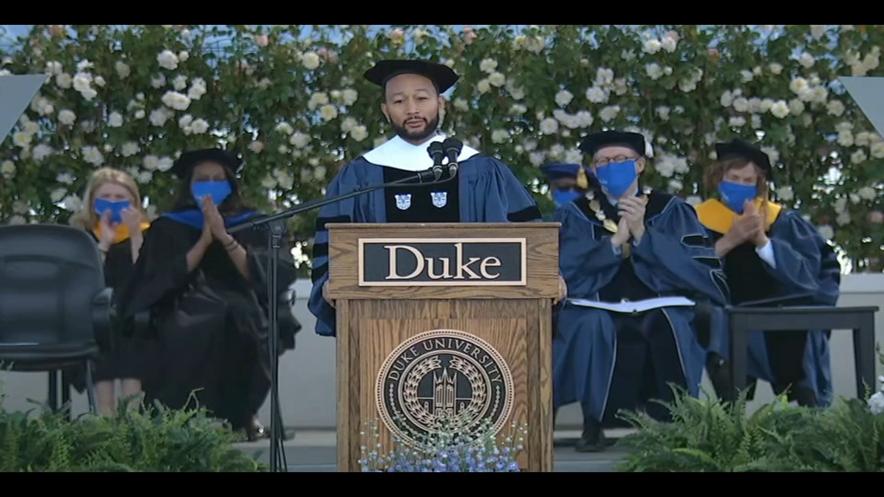 John Legend delivers Duke University's 2021 commencement speech