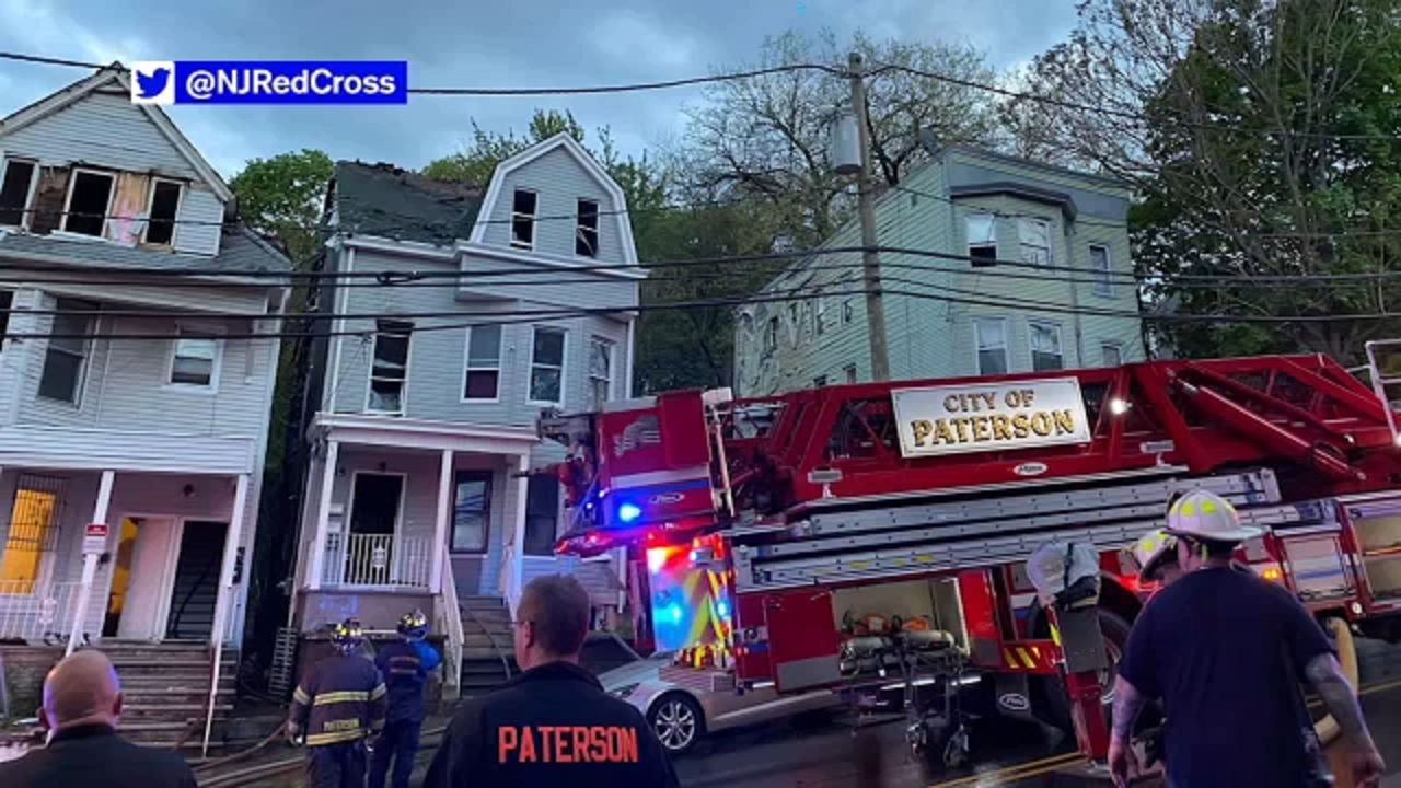 Six families displaced after fire tears through New Jersey home