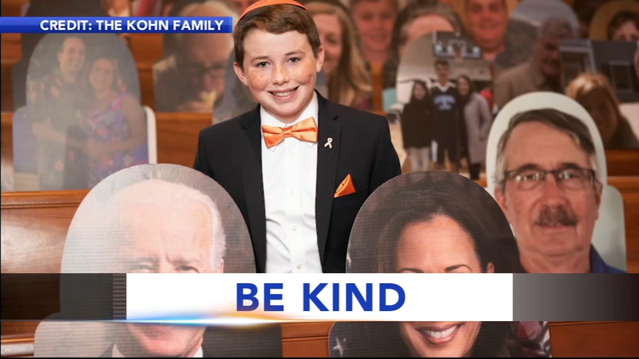 Bar Mitzvah with cardboard cutouts raises money for nonprofit