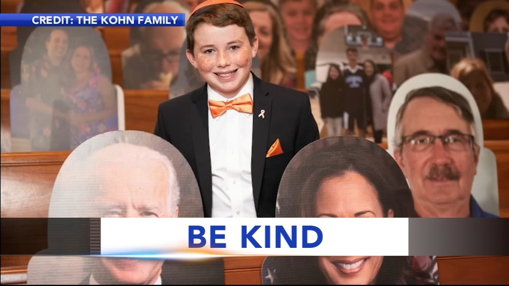 Bar Mitzvah with cardboard cutouts raises money for nonprofit