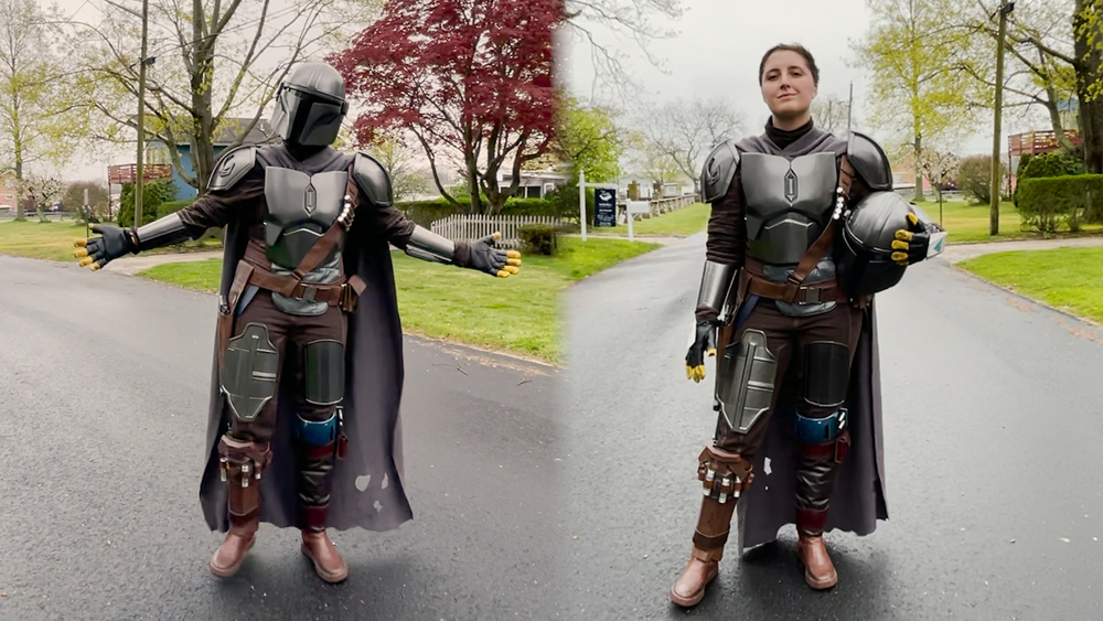 Long Island woman creates Mandalorian costume during pandemic
