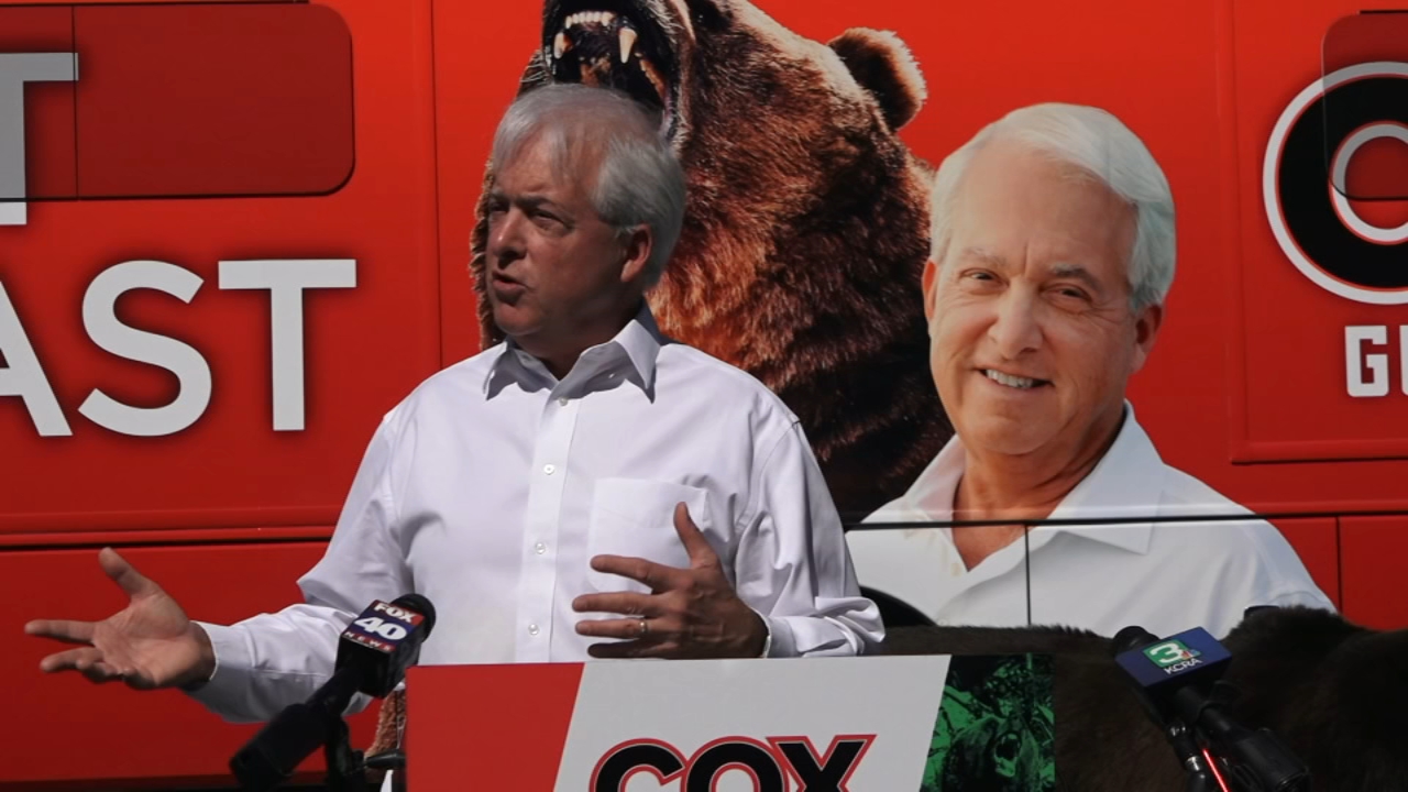 Newsom recall: Cox calls for 'beastly' changes in ad featuring bear