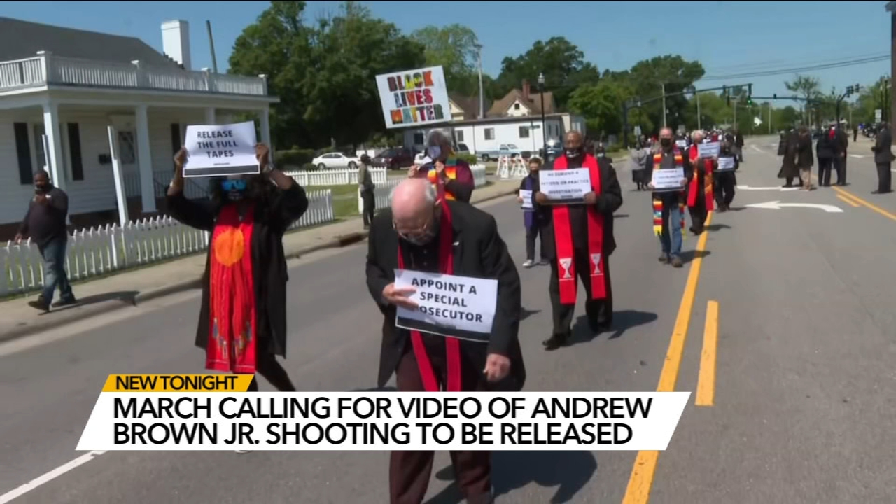 Clergy rally in Elizabeth City for release of bodycam tape in deputy shooting