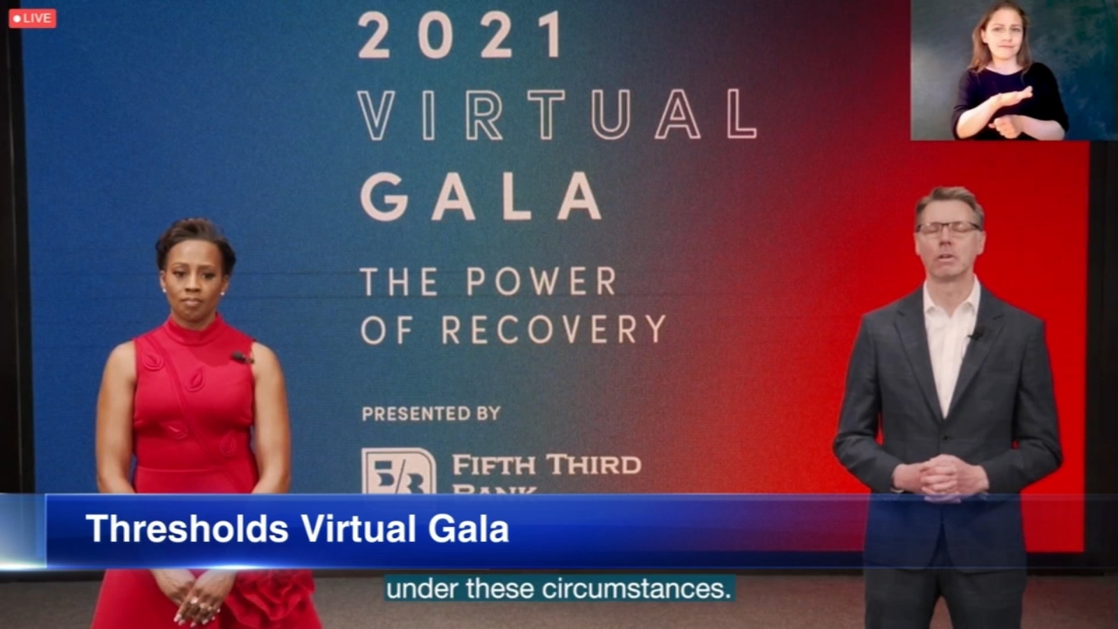 Thresholds holds virtual gala fundraiser; Cheryl Burton, Jane Pauley