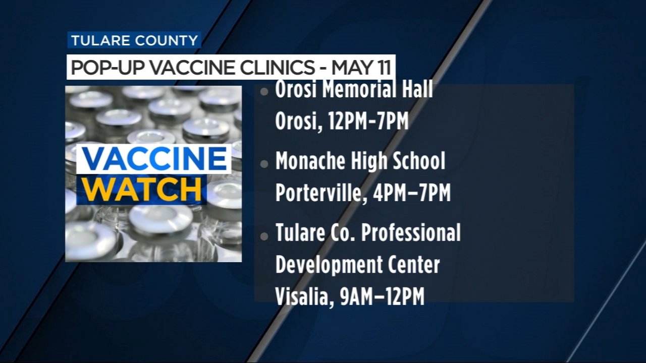 Pop-up vaccination clinics being held in Tulare County