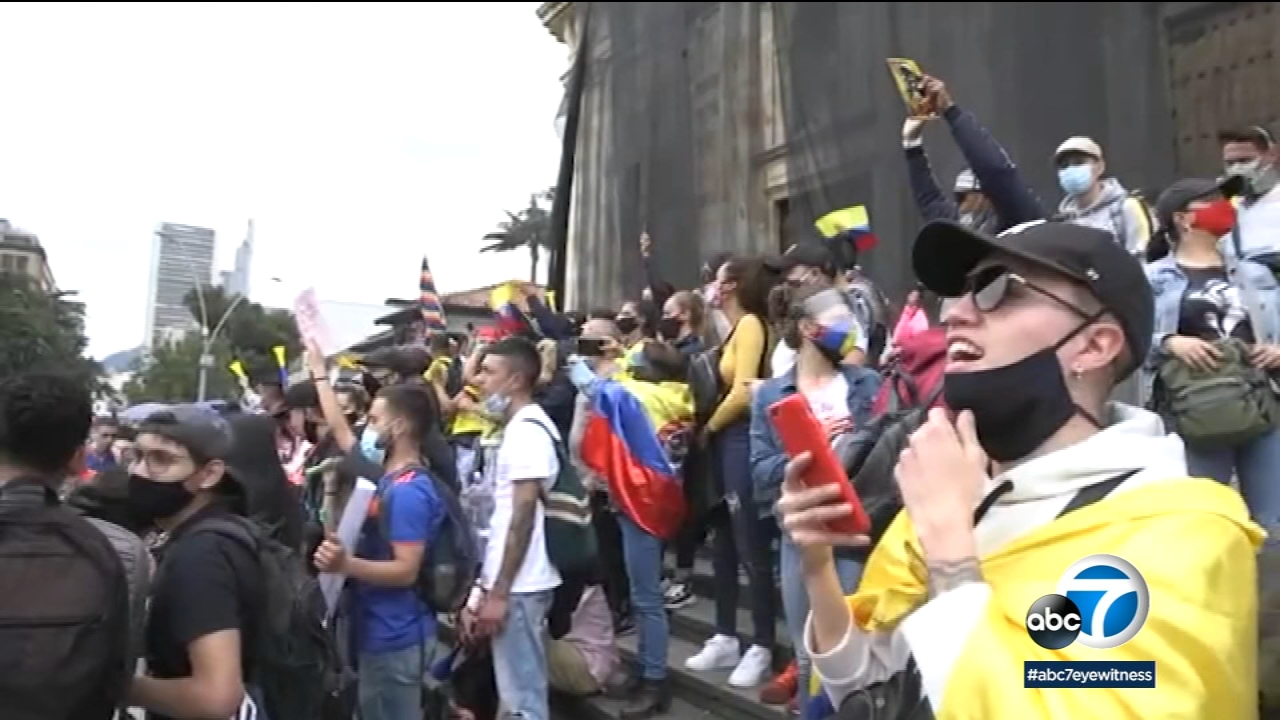 SoCal, Colombian demonstrators explain ongoing protests