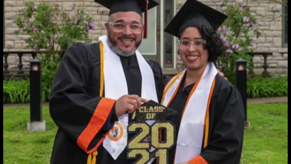 Father, daughter in same graduating class at SUNY Buffalo State College