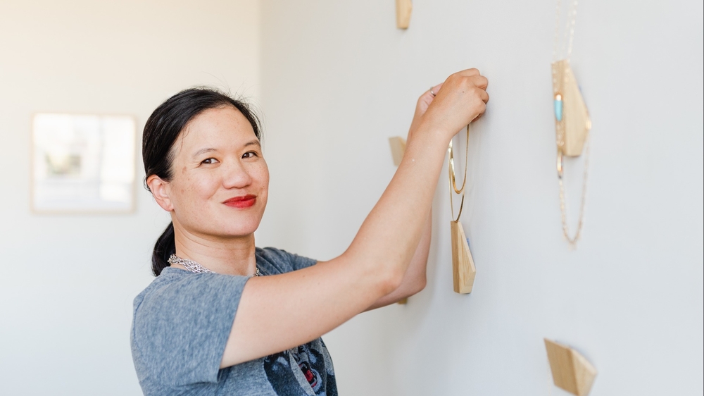 Peggy Li supports AAPI community with handmade necklaces