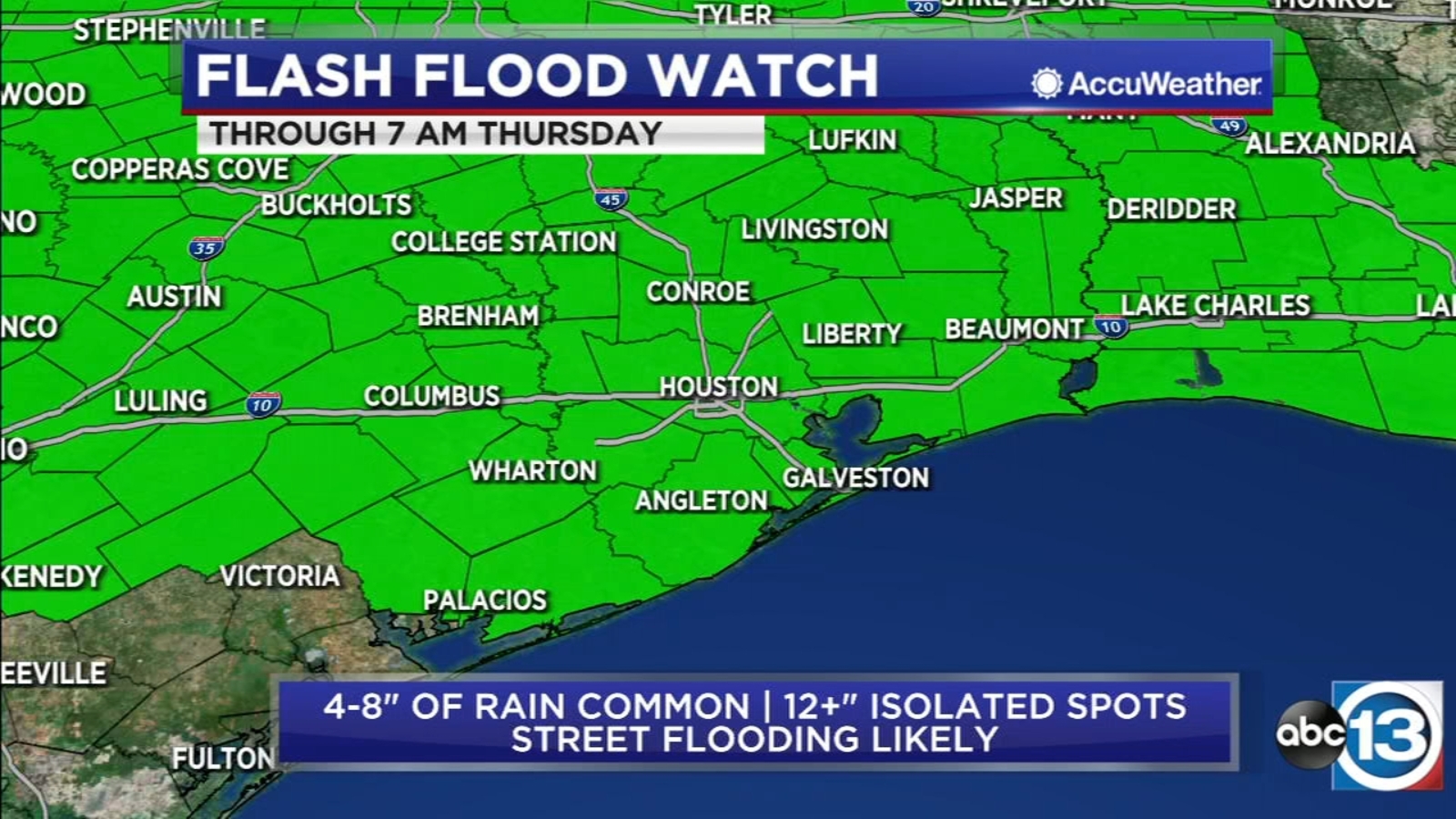 Flash Flood Watch: Here's how much rain you could get 1 Flash Flood Watch: Here's how much rain you could get