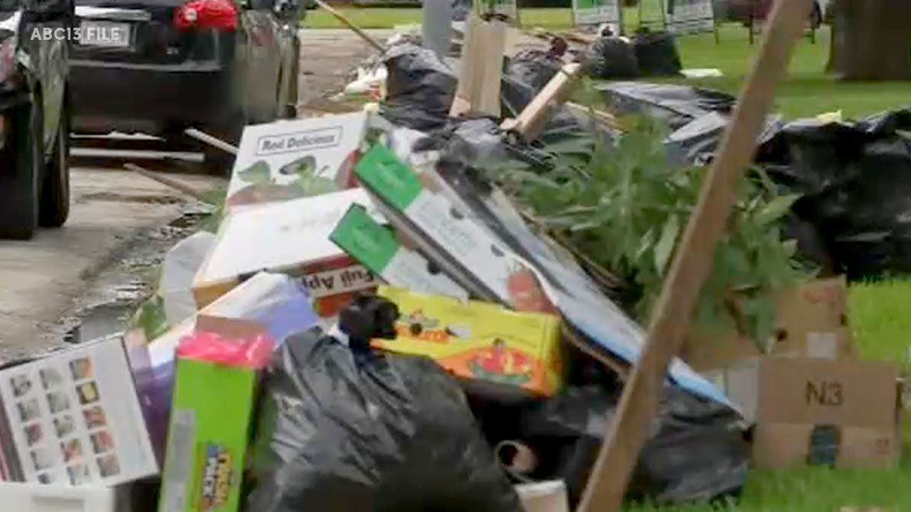 Houston's backed up waste collection could impact flooding