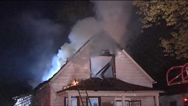 A firefighter was injured trying to put out a house fire on Chicago's Far South Side.