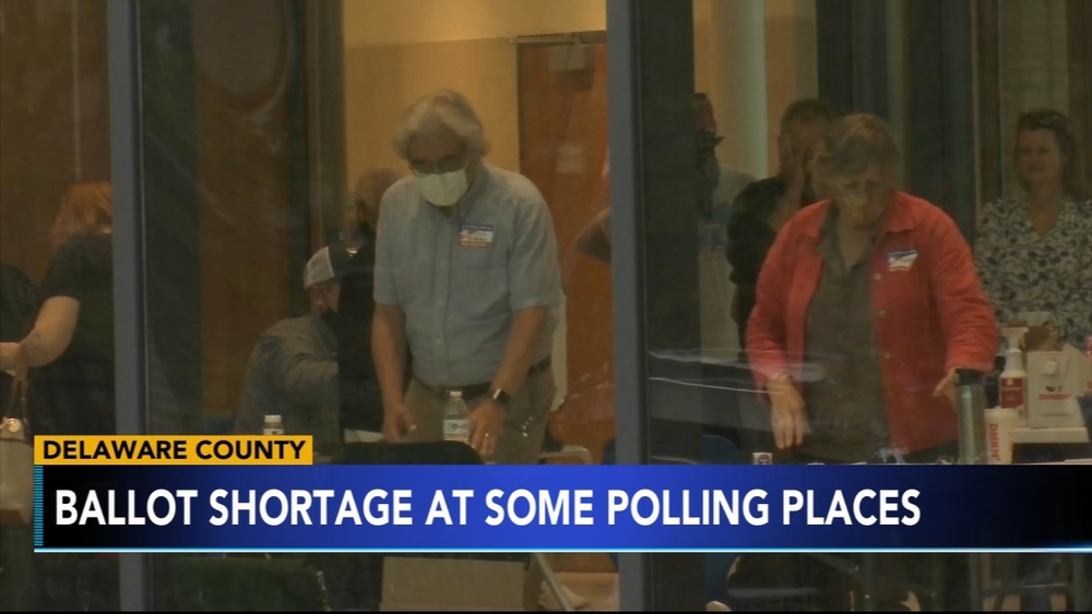 Polling places run out of ballots in Pa. primary, Delco responds