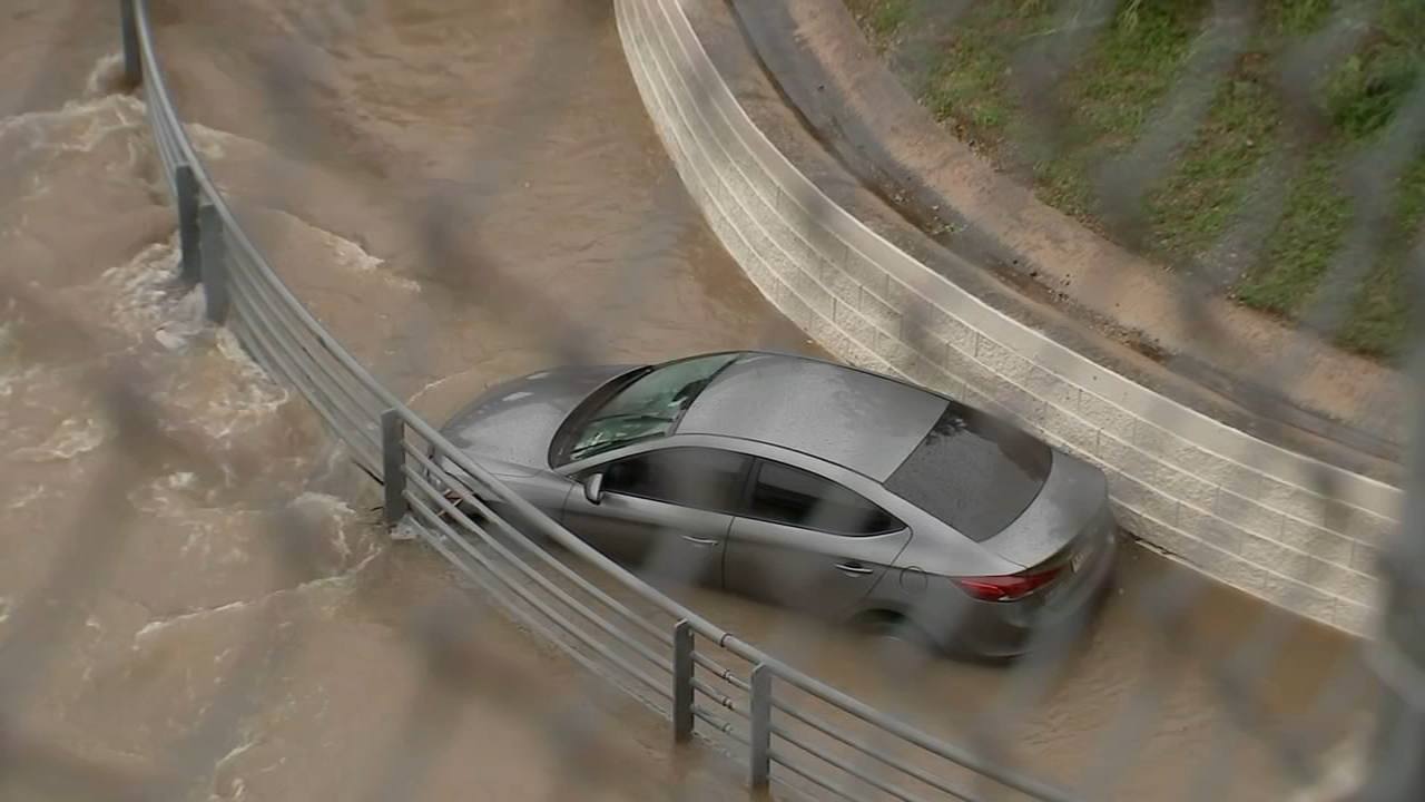 How did a car end up on the White Oak Bayou Trail?