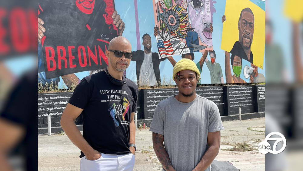 Artists reflect on Black Lives Matter mural a year later