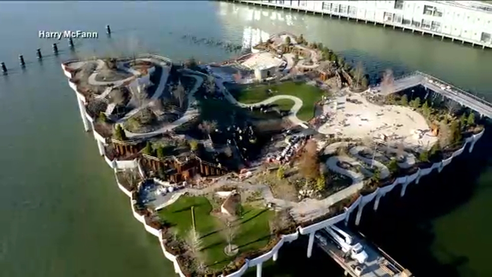 Little Island park in Manhattan opens to the public