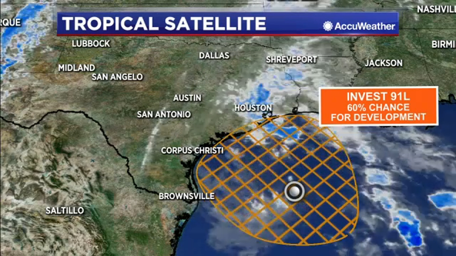 Disturbance in the western Gulf now has a 50% chance to develop 1 Disturbance in the western Gulf now has a 50% chance to develop