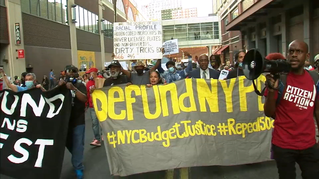 Solemn observances, protests in NYC mark 1 year since murder