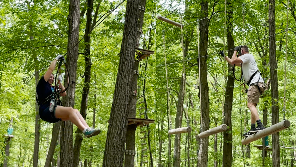 Test your limits at this treetop adventure course in NJ