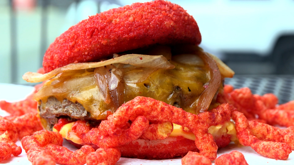 This Hot Cheeto burger has people waiting around the block