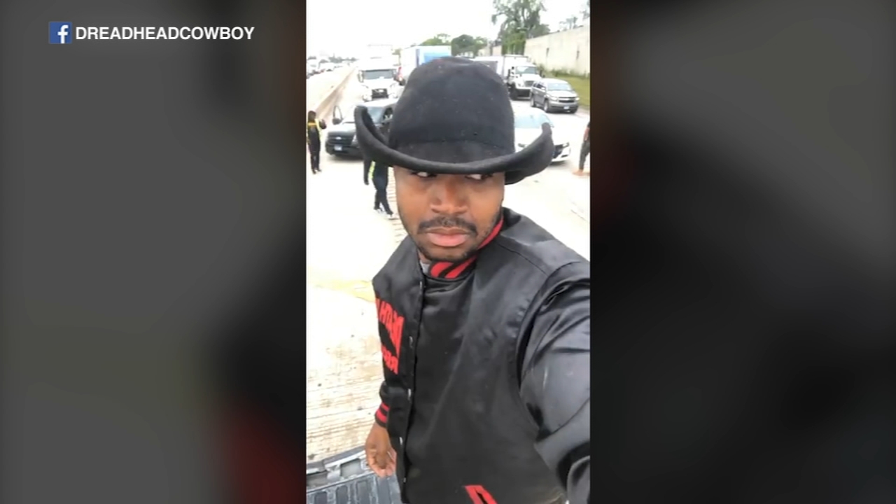 Dreadhead Cowboy arrested during Dan Ryan protest